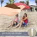 5.5' EasyGoShade Blue Portable Sun Shade Umbrella with Tripod Base Beach Stake and Tilt Feature. Great for Soccer, Baseball, Football, Fishing and the Beach - Blue Color   